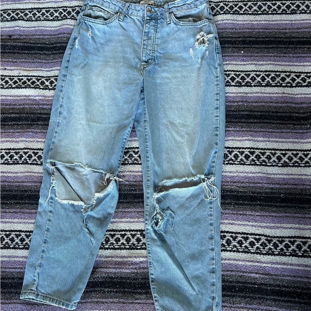 Forever 21 Light Blue High Rise Jeans